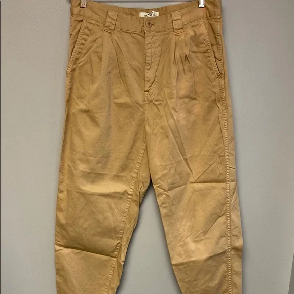 Madewell Tan Wide Leg Pants Utility Style - Picture 1 of 8